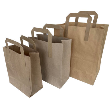 Tape Handle Take-Away Paper Carrier Bags