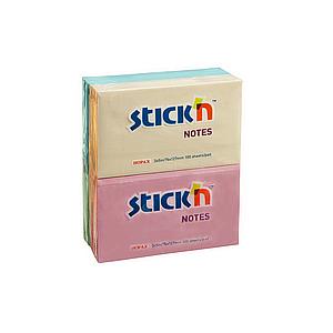 Sticky Notes 76x127mm Assorted Pastel Pack 12