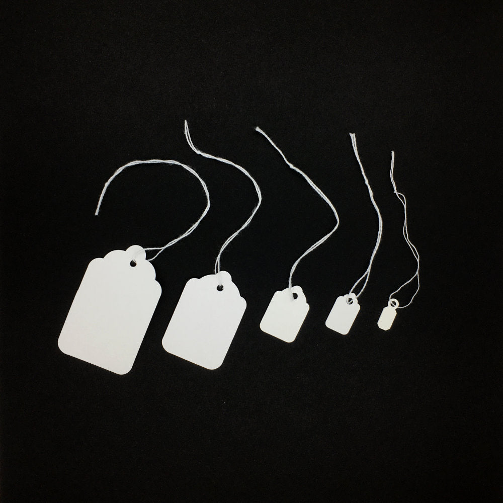 Strung Tags - White