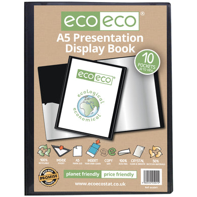 A5 Presentation Display Book 10 Pocket (20 sides to view)