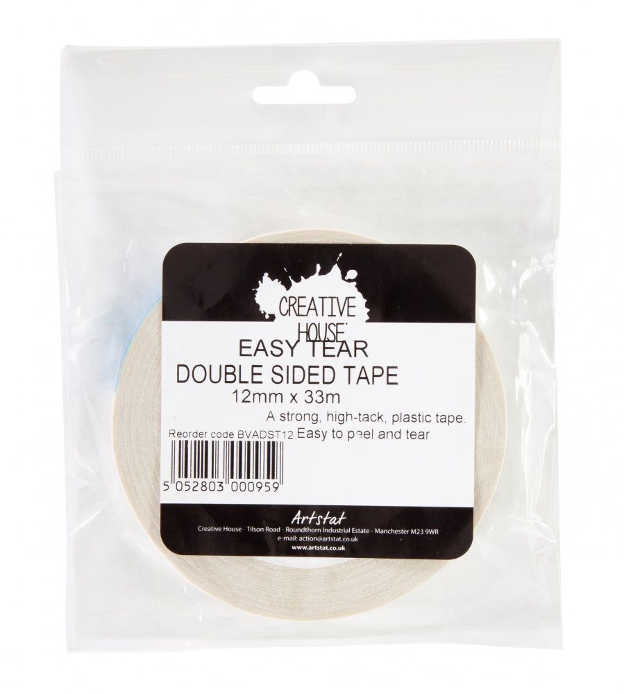 Easy Tear Double Sided Tape 12mm x 33m